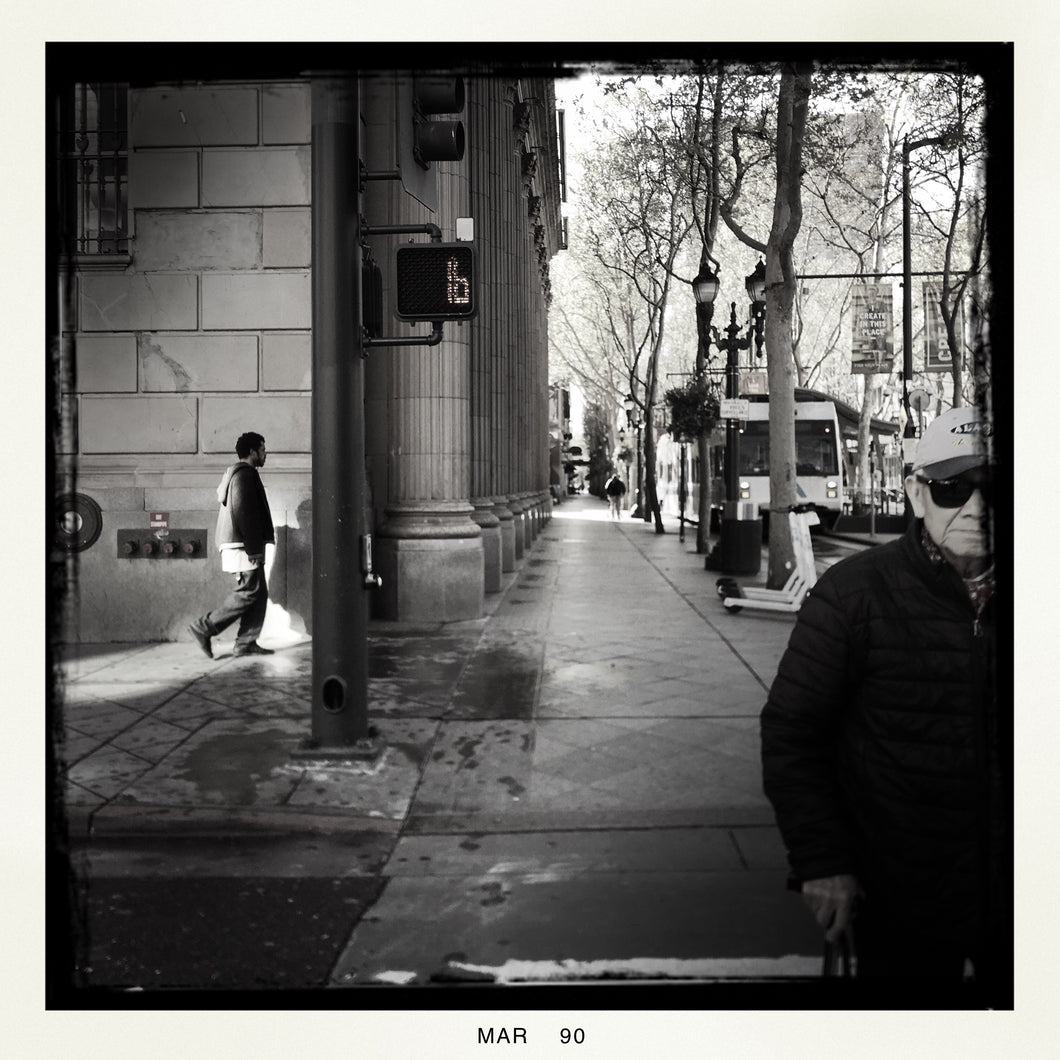 At the Crosswalk by Robertino Ragazza